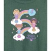 Women's - Polly Pocket - Polly Pocket Rainbows Lightweight French Terry Wide Neck Long Sleeve Shirt - 2 of 4