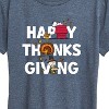 Women's - Peanuts - Happy Thanksgiving Icons Short Sleeve Graphic T-Shirt - 2 of 4