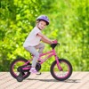 Costway 14/16/18-Inch Kid’s Bike for 4-7 Years Old with Adjustable Saddle & Anti-slip Handlebar Silver/Red/Pink/Black - 2 of 4