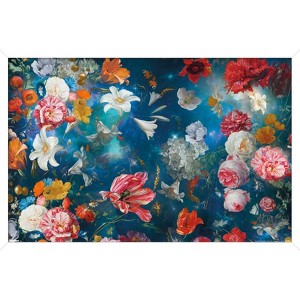 Trends International Reinders: Flowers - Universal Flowers Framed Wall Poster Prints White Framed Version 14.725" x 22.375" - 1 of 4