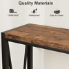CuisinSmart 2-Tier Console Table, with Storage Narrow Sofa Table with V Design, 43" Industrial Console Table for Hallway Entryway Living Room - 3 of 4