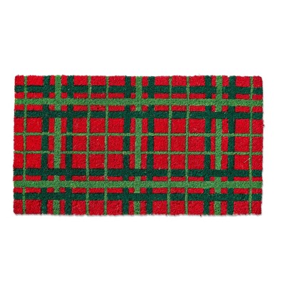 tag Merry Plaid Coir Mat