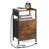 VASAGLE Nightstand with Charging Station, Side Table, End Table - 2 of 4