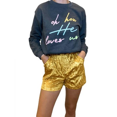 Women's Vetiver Velvet Shorts - Rowdy Crowd