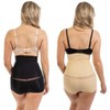 Body Beautiful Shapewear 2-Pack Seamless Hi Waist Bottom Shaper for Women Stomach & Waist Control, Large, Black & Nude - 3 of 3