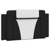 vidaXL Headboard Cushion Black and White 39.4" Faux Leather - 2 of 4