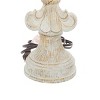 Farmhouse Polystone Table Lamp Set of 2 White - Olivia & May: Linen Shade, No Assembly, 60W Max, Modern Design - 4 of 4