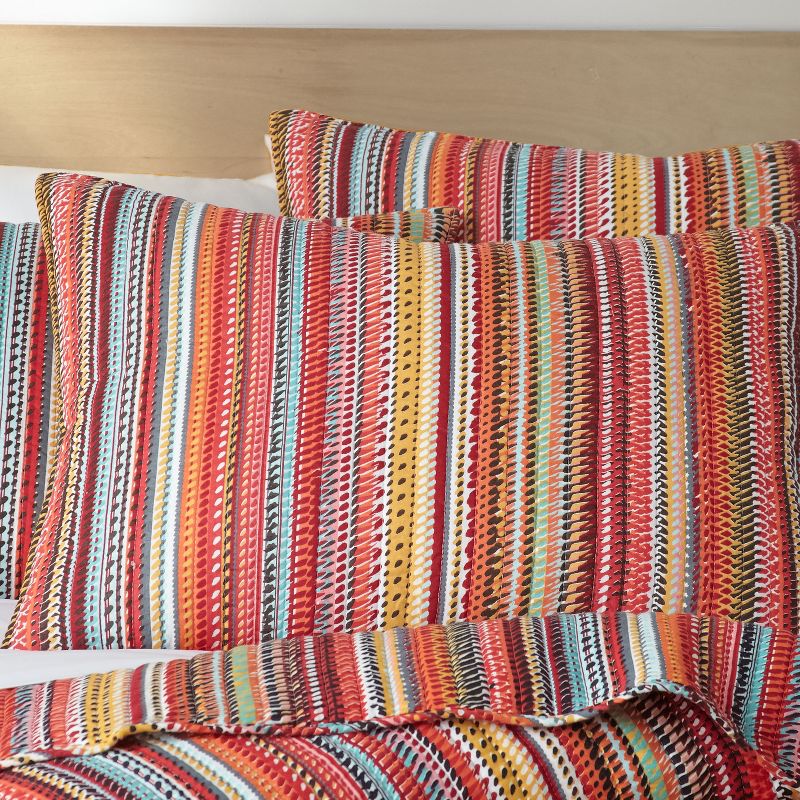 Uluru Stripe Quilt and Pillow Sham Set - Levtex Home, 3 of 6