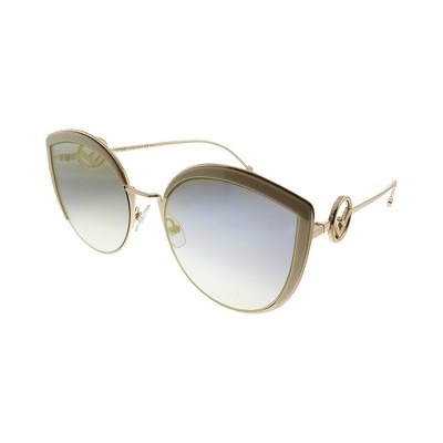 Fendi FF 290 IJS Womens Cat-Eye Sunglasses Gold 58mm