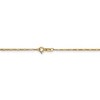 Black Bow Jewelry 1.25mm, 14k Yellow Gold, Flat Figaro Chain Necklace - 4 of 4