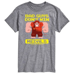 Men's - Disney - Bad Guys Don’t Win Medals Short Sleeve Graphic T-Shirt - 1 of 4