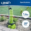 Orbit Coil Garden Hose with Nozzle, Green, 25ft - 3 of 3