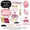 Big Dot of Happiness Confirmation Pink Elegant Cross - Girl Religious Party Photo Booth Props Kit - 20 Count - 2 of 4