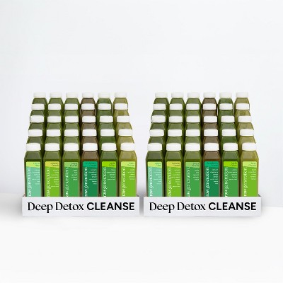 Raw Generation Deep Detox Cleanse – Juice Cleanse with 60% Less Sugar for Weight Loss, Energy, Clearer Skin & Gut Health