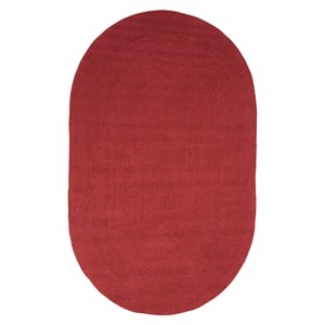 Modern Rustic Braided Pattern High-Traffic Polypropylene Casual Coastal Indoor/Outdoor Area Rug by Blue Nile Mill - 1 of 4