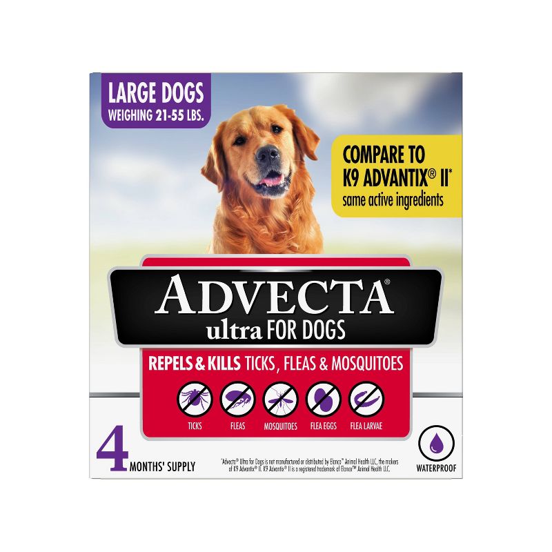 Advecta Pet Insect Flea Drops Treatment for Dogs - 4ct, 4 of 9