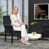 Tangkula Set of 4 Arm Chair Guest Chair Home Office w/ Wooden Legs - 4 of 4