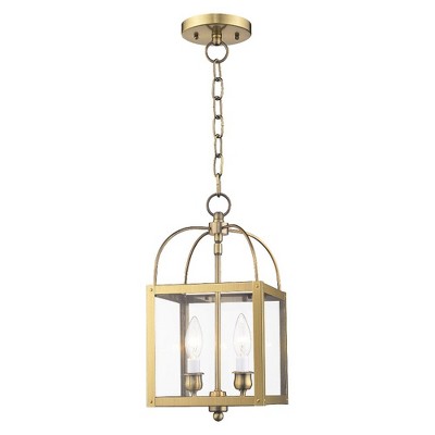 Livex Lighting Milford 2 - Light Pendant in  Antique Brass