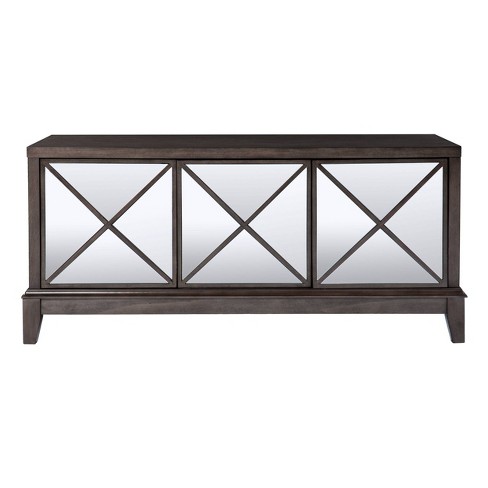 Mirrored deals media console