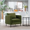 Accent Chairs for Living Room, Upholstered Accent Chair Comfy Velvet Armchair with Thick Cushion - 2 of 4