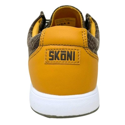 SKONI Men's G2 | Spikeless | Waterproof | Slip On | Golf Shoe (Brown/Ochre, 10) — фото 4