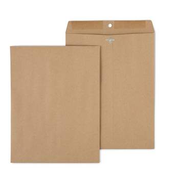 Staples Clasp & Moistenable Glue Catalog Envelopes 10" x 13" Natural Brown 100/Box (19965) ST19965