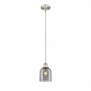 Bella - 1 Light Stem Hung Mini Pendant In Industrial Style-9 Inches Tall and 5.5 Inches Wide - 1 of 1