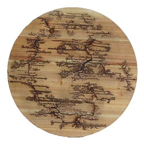 TX USA Corporation Round Lichtenburg Wood Burning Wall Art - Natural - image 1 of 2