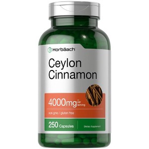 Horbaach Ceylon Cinnamon 4000mg | 250 Capsules - 1 of 3