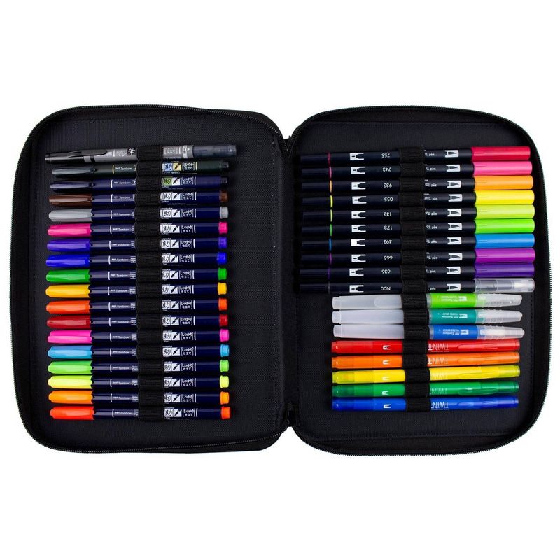 Zippered Marker Storage Case 54 Slots Oyster - Tombow, 4 of 11