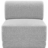 Meridian Furniture,Ollie Boucle Fabric Armless - 4 of 4