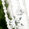 19.75"H and 17.5"H Sullivans Beaded Crystal Ornament - Set of 2  Silver Christmas Ornaments - 2 of 2