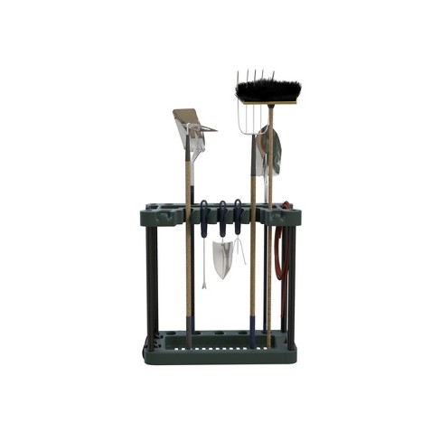 Compact Indoor Outdoor Tool Storage Rack - Holds 40 Tools