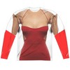 Men's Bsg (New) Red Dress (Frontback Print) Long Sleeve Costume T-Shirt - 2 of 4