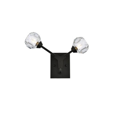 Elegant Lighting Zayne 2 - Light Sconce in  Black