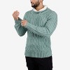 X RAY Men's Cable Knit Cowl Neck Sweater - 4 of 4