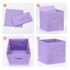 REGALWOVEN Collapsible Fabric Storage Bin with Handle for Organizing Clothes Books 2 Pcs - 3 of 4