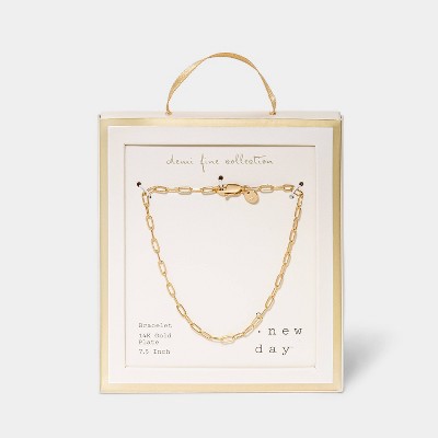 Benevolence La Paperclip Chain Necklace For Women - 14k Gold : Target