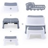 Kids Step Stool - 2 Step Design for Toddlers, with Numbers & ABC - 2 of 4