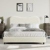Kids Platform Bed with Upholstered Boucle Headboard, Low-Profile, Wood Slats, Noise-Free, No Box Spring Needed, Easy Assembly - 3 of 4