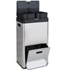 Coucheta tall Trash Can with Lid - Dual-Tier Stainless Steel Vertical Trash Can with Recycle Combo for Office & Indoor Use - 2 of 4