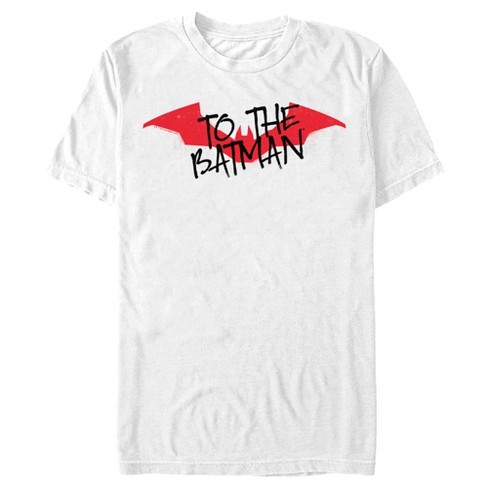 Men's The Batman Simple To The Batman T-Shirt - White - Small