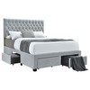 King Size Upholstered Storage Bed with 4 Drawers for Bedroom - 2 of 4