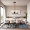 Washable Modern Abstract Area Rugs Soft Low Pile Accent Carpet with Non-Slip Backing Colorful Rug for Living Room - 2 of 4