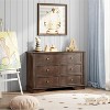 Karl Home 6-Drawer Brown MDF (Medium-Density Fiberboard) 47.24in. W Chest of Drawer - 2 of 4