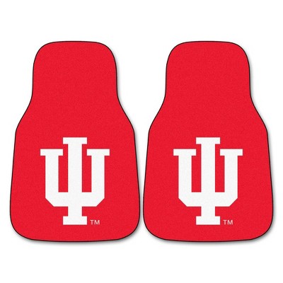 NCAA Indiana Hoosiers Carpet Car Mat Set - 2pc