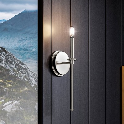 Urban Ambiance Luxury Contemporary Wall Sconce 16.625''H x 5.75''W,  Brushed Nickel Finish,  Parkes Collection, UHP4232