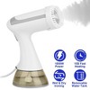 NewHome "1500W Handheld Garment Steamer with Lint Brush, 350ML Water Tank, Wet/Dry Ironing for Travel & Home" White - 2 of 4