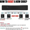 Bike Combination U Lock, Heavy Duty Bike Combination U Lock Paddle Lock for Bicycle Electric - 4 of 4