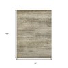 HomeRoots 8' X 10' Taupe And Beige Abstract Washable Indoor Outdoor Area Rug - 3 of 4